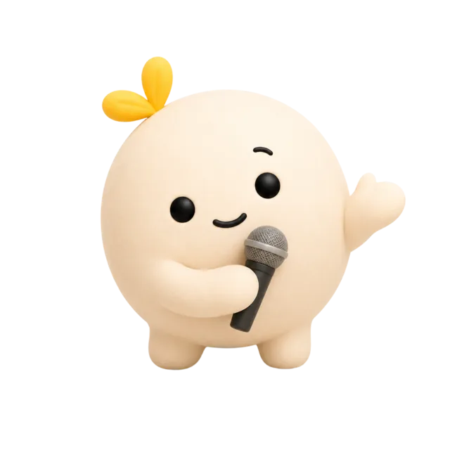 Aldo with a microphone — recording by voice